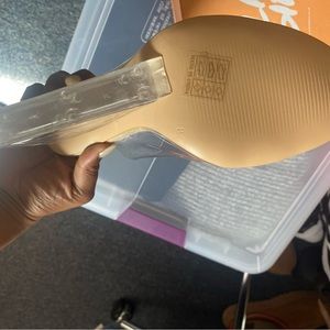 Public desire clear wedge sandal